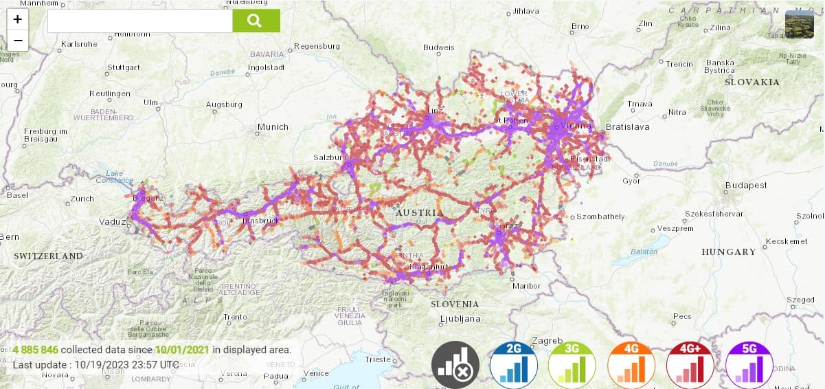 Drei coverage maps