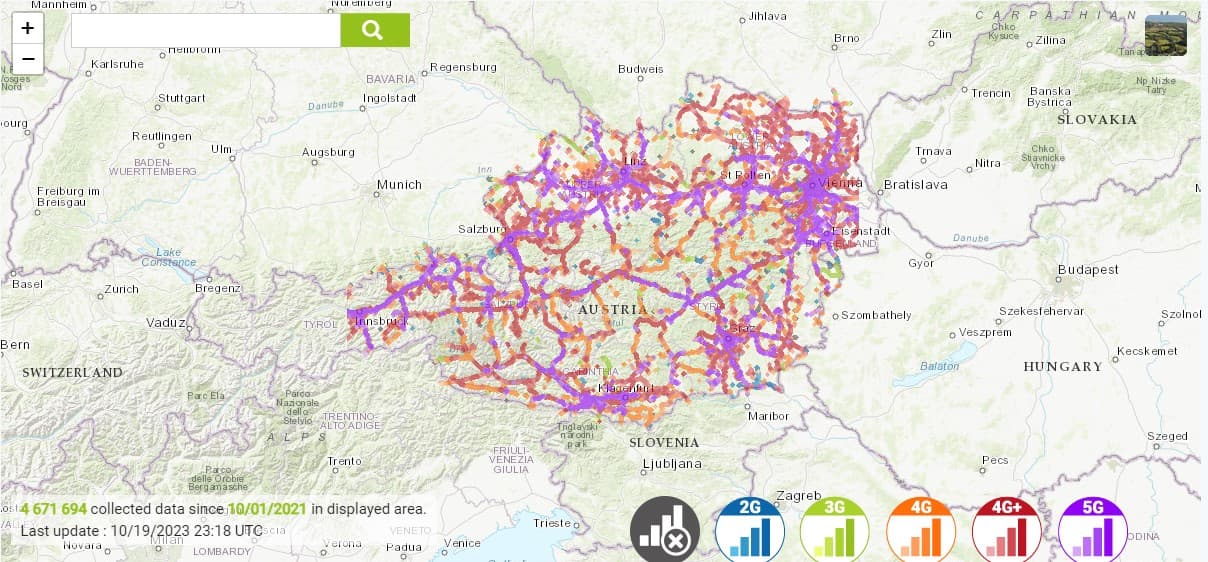 Magenta-Coverage maps