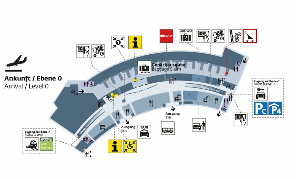 Buying SIM card at Vienna Airport - Airport map